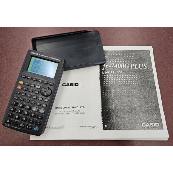 Casio Other - Casio FX-7400G Plus Power Graphic Calculator EUC Large‎ Display + Cover *WORKS*